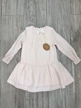 NWT Toddler Girl Egg by Susan Lazar Drop Waist Dress - Blush - size 3